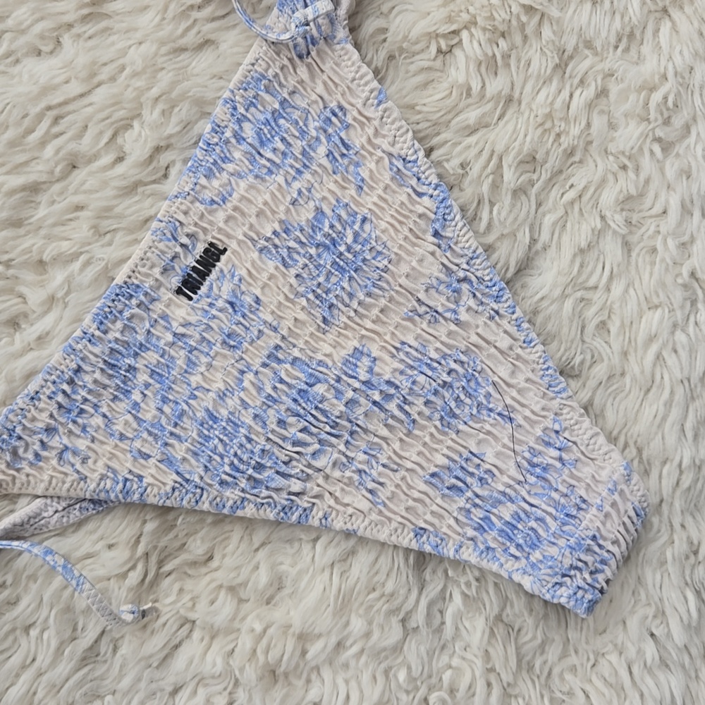 Triangl Blue Rose Voile String Bikini Bottom Small - Picture 2 of 5